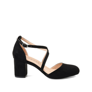 FOSTER BLOCK HEEL D'ORSAYS IN WIDE - Black