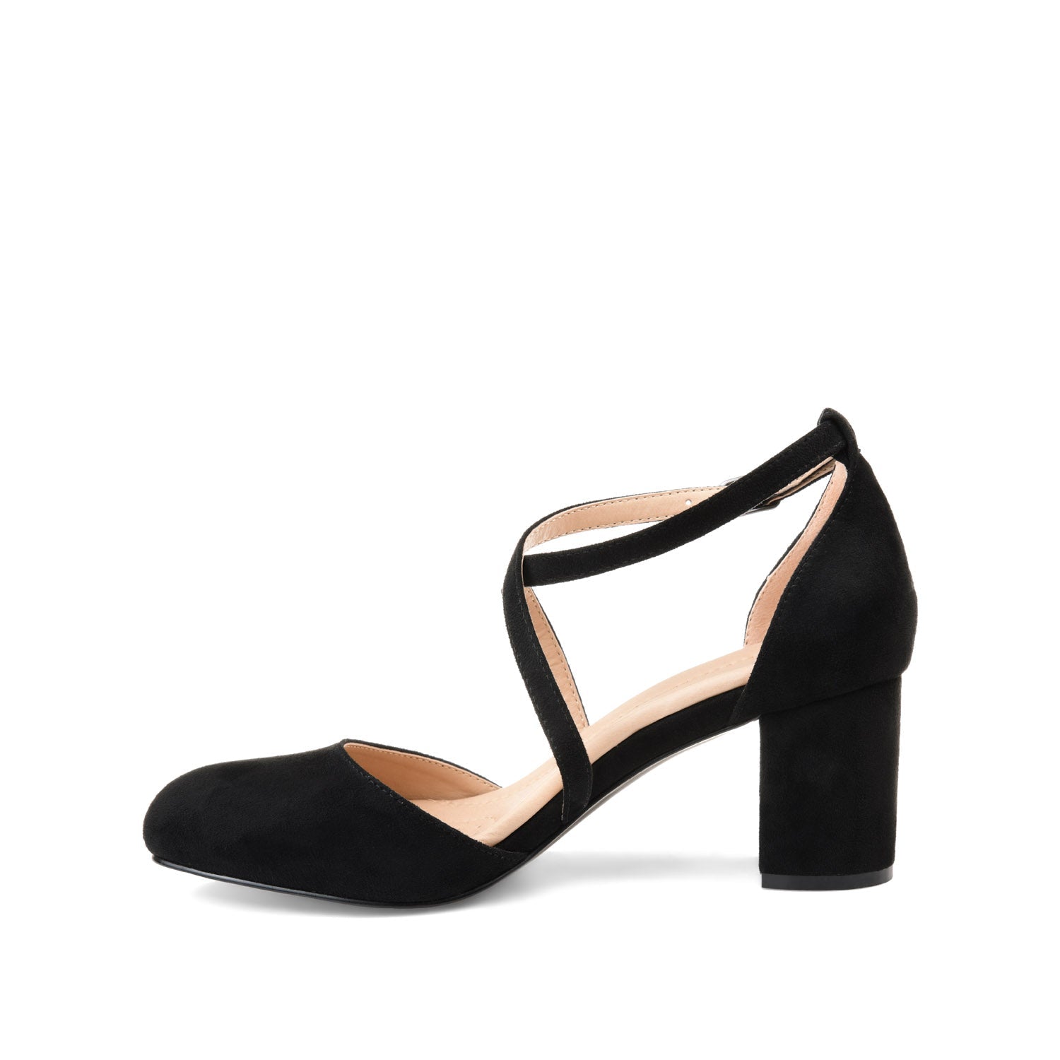 FOSTER BLOCK HEEL D'ORSAYS IN WIDE - Black
