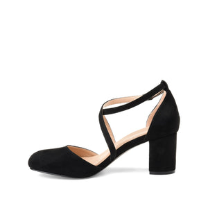 FOSTER BLOCK HEEL D'ORSAYS IN WIDE - Black