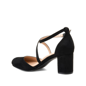 FOSTER BLOCK HEEL D'ORSAYS IN WIDE - Black