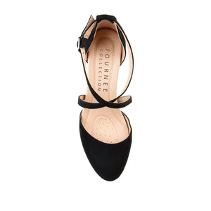 FOSTER BLOCK HEEL D'ORSAYS IN WIDE - Black
