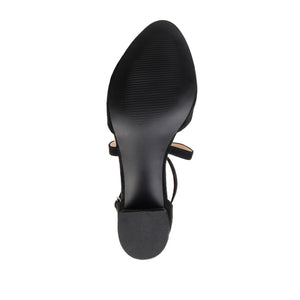 FOSTER BLOCK HEEL D'ORSAYS IN WIDE - Black