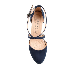 FOSTER D'ORSAY PUMP HEELS IN FAUX SUEDE - Navy Nubuck