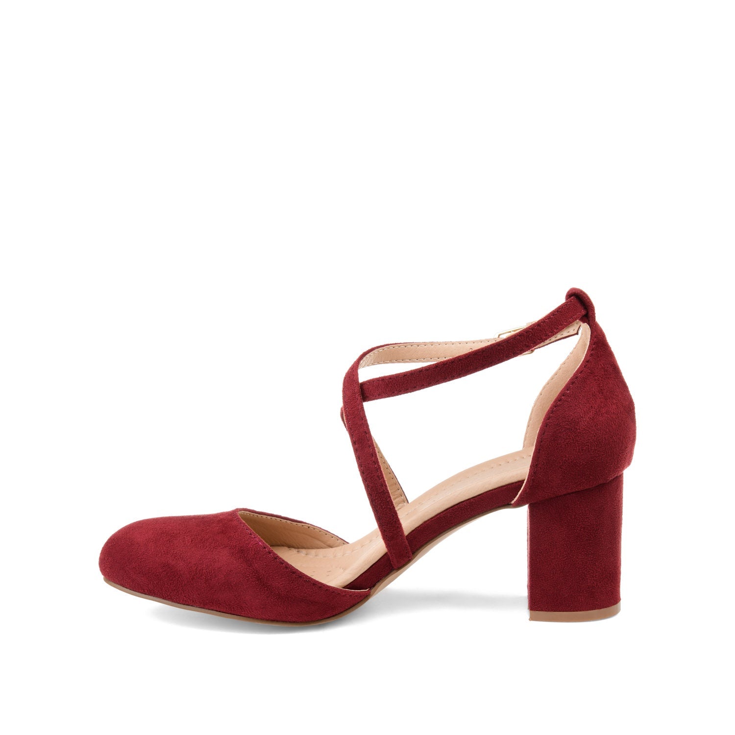 FOSTER D'ORSAY PUMP HEELS IN FAUX SUEDE - Wine