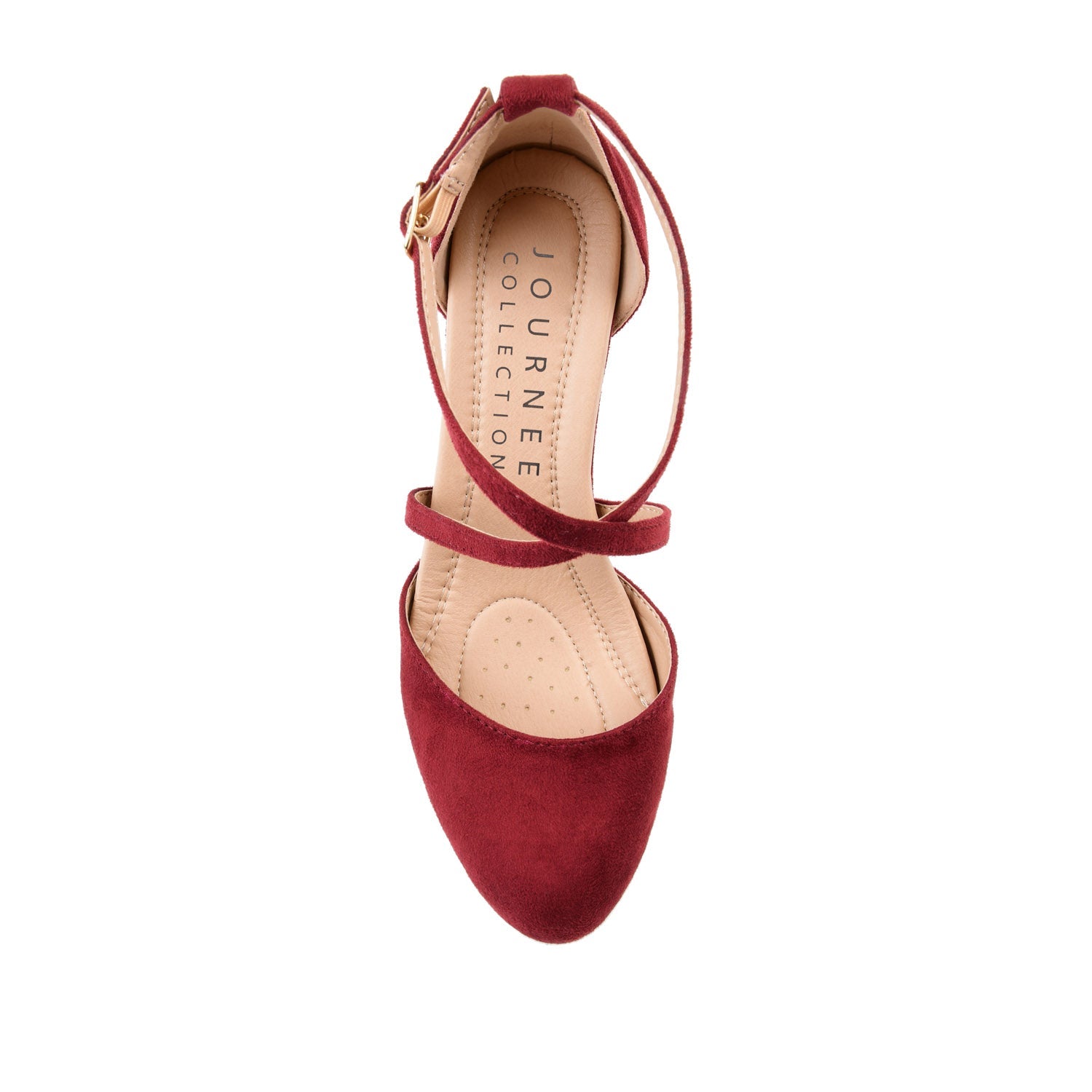 FOSTER D'ORSAY PUMP HEELS IN FAUX SUEDE - Wine