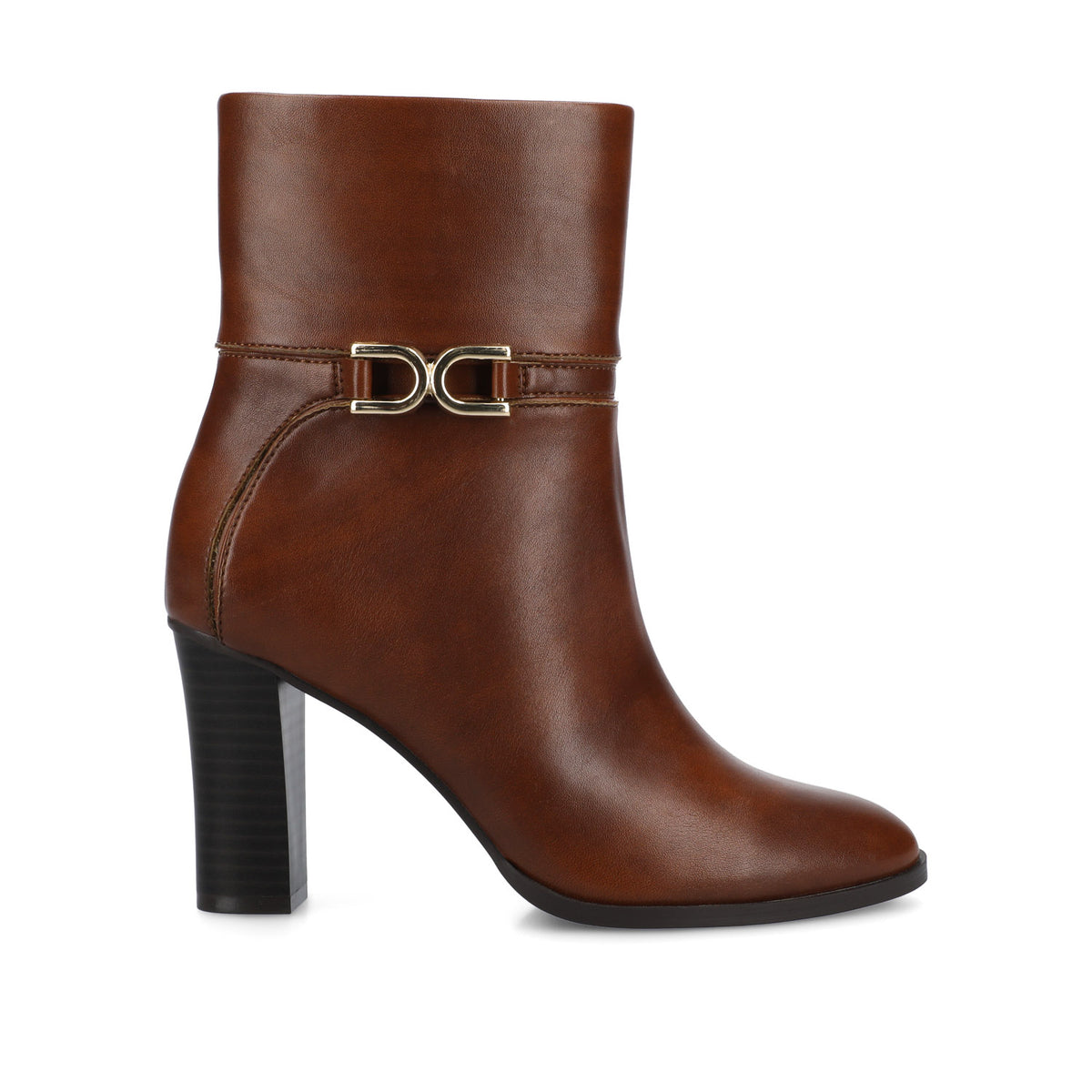 FREYJA ANKLE BOOTIE - Cognac Smooth