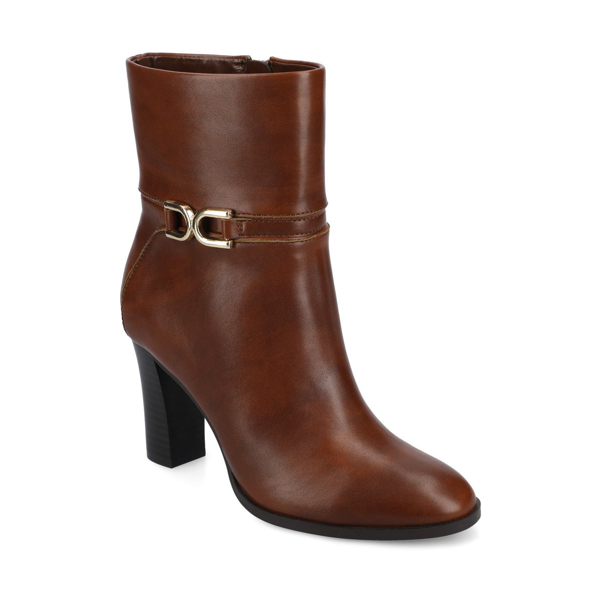 FREYJA ANKLE BOOTIE - Cognac Smooth