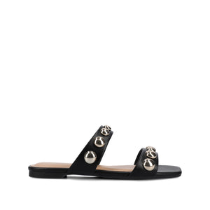 FRIDA SLIP ON SANDALS - Black/Gold