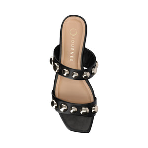 FRIDA SLIP ON SANDALS - Black/Gold
