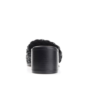 FYLICIA HEELED SANDALS IN VEGAN LEATHER - Black