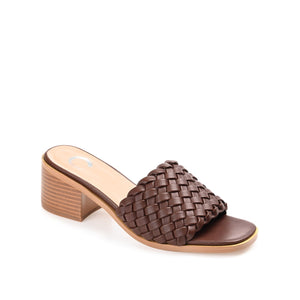 FYLICIA HEELED SANDALS IN VEGAN LEATHER - Brown