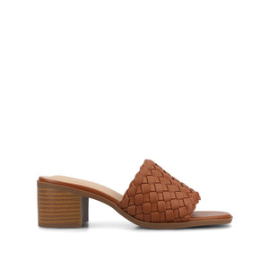 FYLICIA HEELED SANDALS IN VEGAN LEATHER - Tan