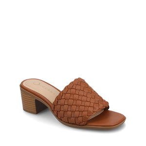 FYLICIA HEELED SANDALS IN VEGAN LEATHER - Tan
