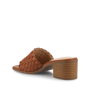 FYLICIA HEELED SANDALS IN VEGAN LEATHER - Tan