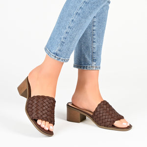 FYLICIA HEELED SANDALS IN FAUX LEATHER