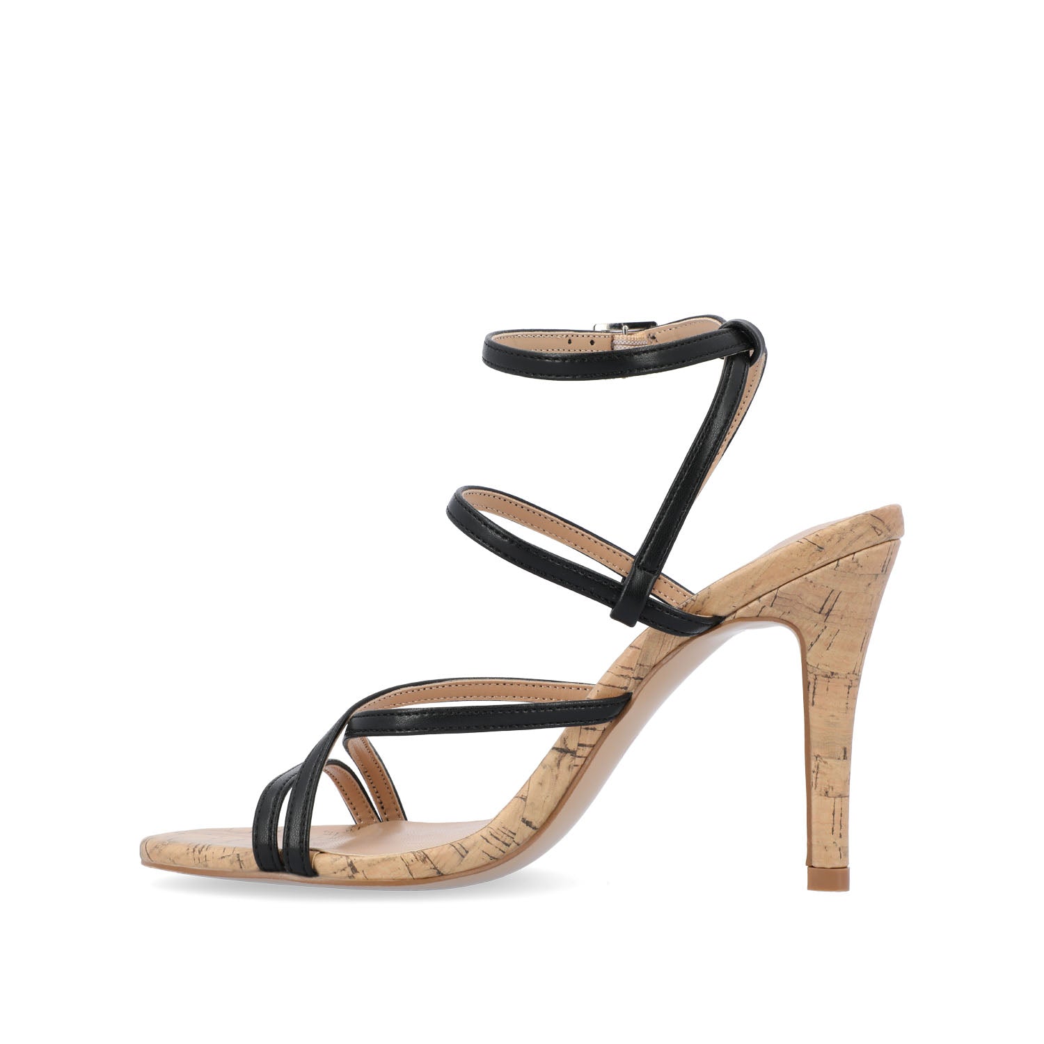 FYLISSA HEELED SANDALS IN VEGAN LEATHER - Black
