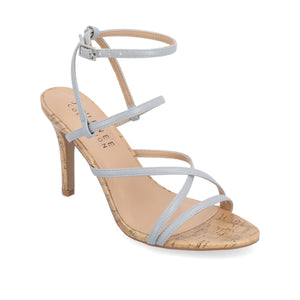 FYLISSA HEELED SANDALS IN VEGAN LEATHER - Blue