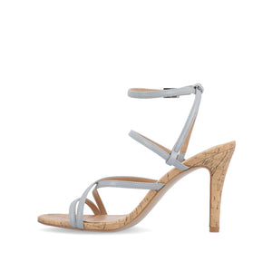 FYLISSA HEELED SANDALS IN VEGAN LEATHER - Blue
