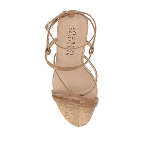 FYLISSA HEELED SANDALS IN VEGAN LEATHER - Tan