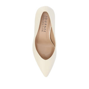 GABRIELLA STILETTO PUMP HEELS IN WARM SHADES - Cream
