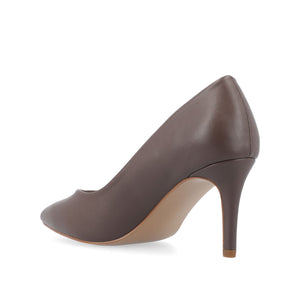 GABRIELLA STILETTO PUMP HEELS IN WARM SHADES - Truffle