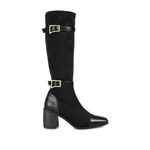 GAIBREE STRETCHY BOOTS IN X-WIDE CALF - Black