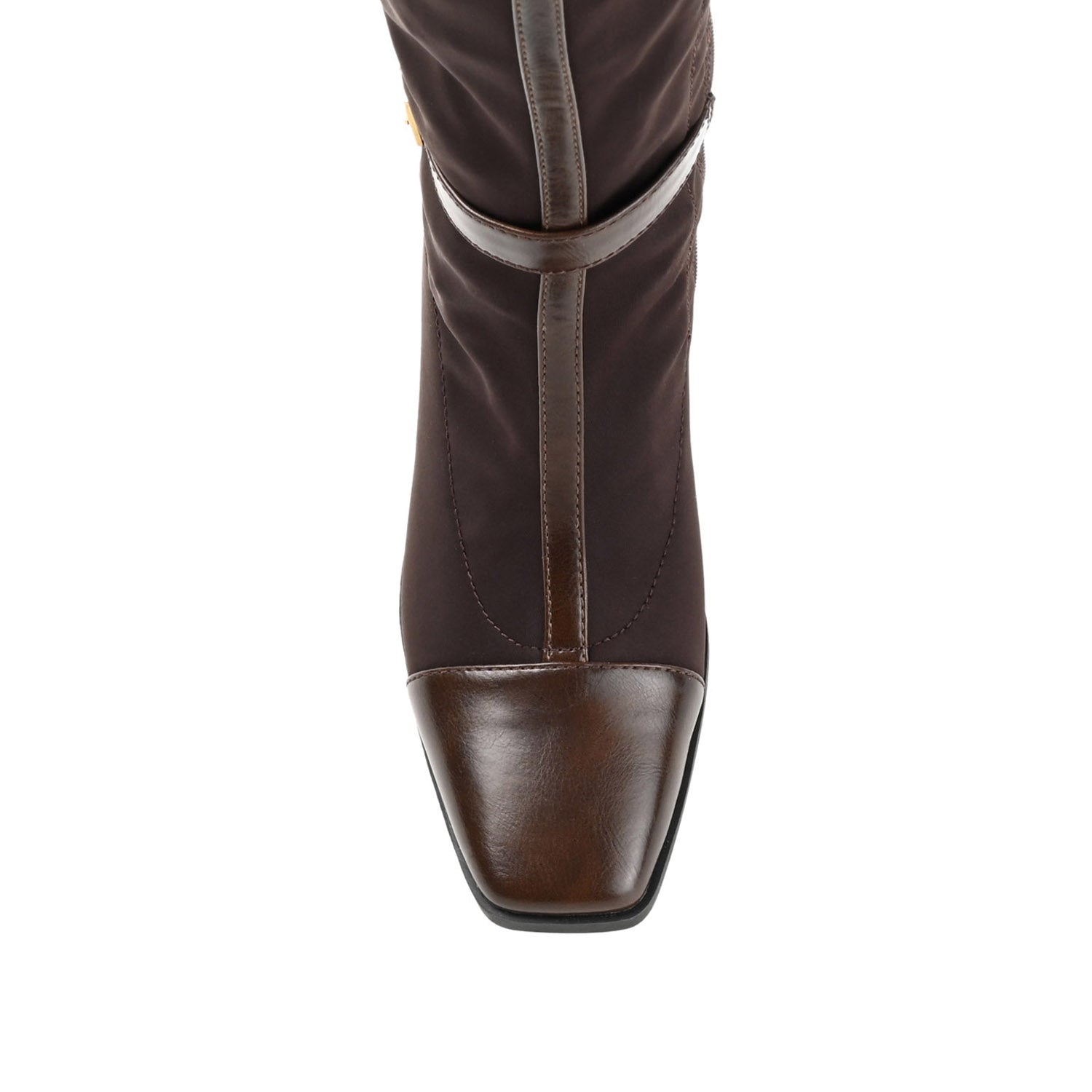 GAIBREE STRETCHY BOOTS IN WIDE CALF - Chocolate