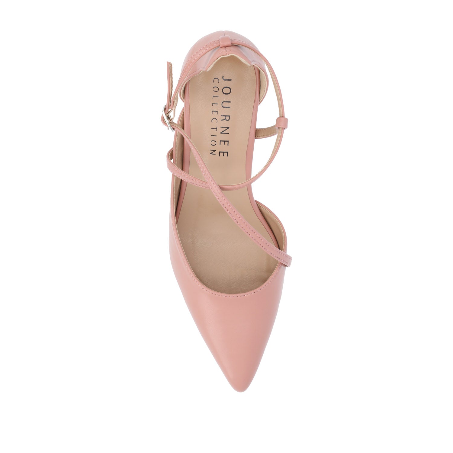 GALVINN LOW BLOCK HEELS IN VEGAN LEATHER - Blush PU
