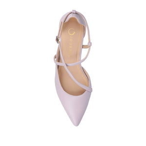 GALVINN LOW BLOCK HEELS IN WIDE - Lilac PU