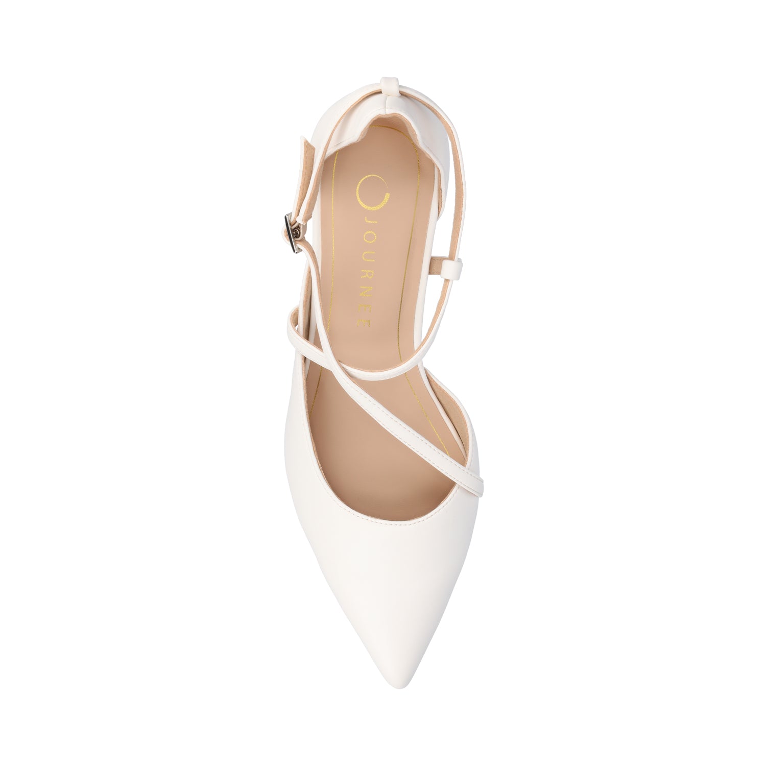GALVINN LOW BLOCK HEELS IN WIDE - White