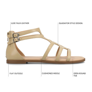 GENNEVA GLADIATOR SANDALS - Taupe PU