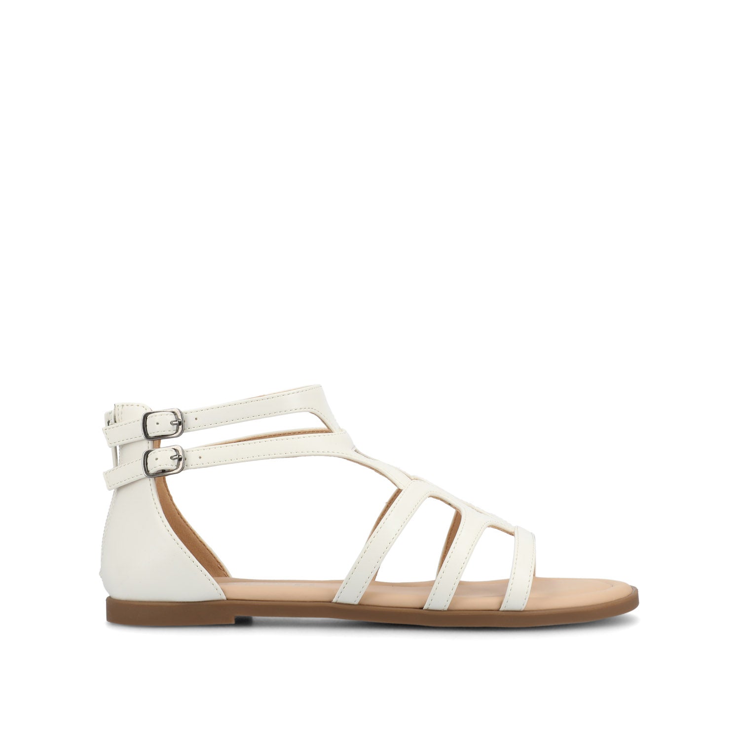GENNEVA GLADIATOR SANDALS - White PU