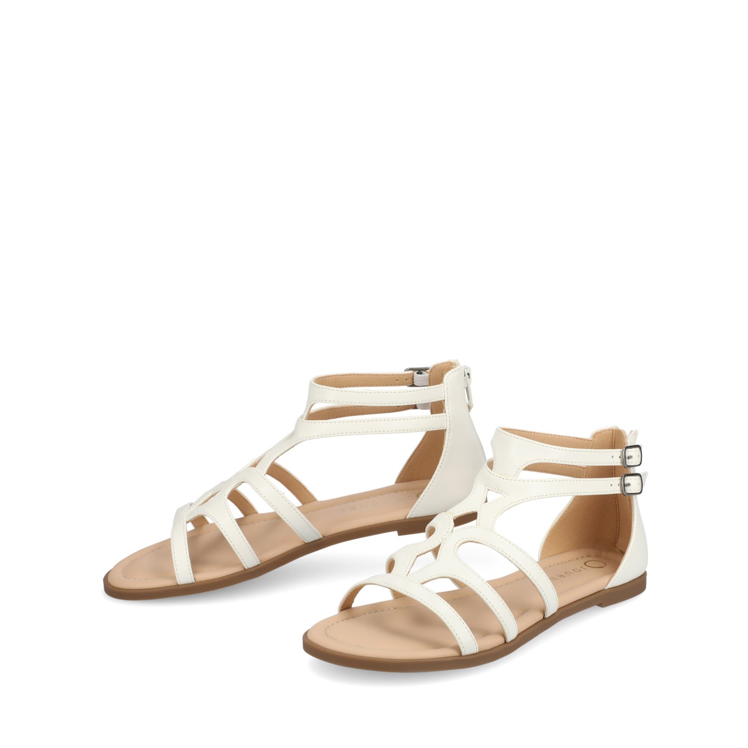 GENNEVA GLADIATOR SANDALS - White PU