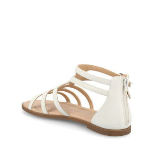 GENNEVA GLADIATOR SANDALS - White PU