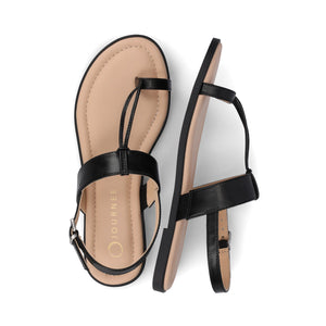 GERRA SANDALS IN VEGAN LEATHER - Black PU