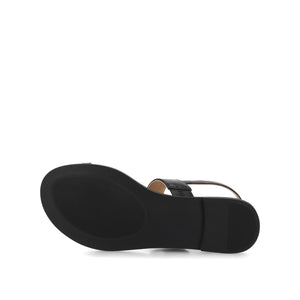 GERRA SANDALS IN VEGAN LEATHER - Black PU