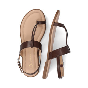 GERRA SANDALS IN VEGAN LEATHER - Brown PU