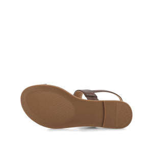 GERRA SANDALS IN VEGAN LEATHER - Brown PU