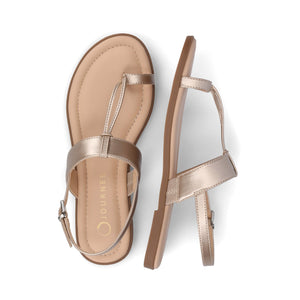GERRA SANDALS IN VEGAN LEATHER - Champagne PU