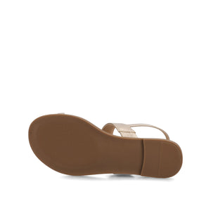 GERRA SANDALS IN VEGAN LEATHER - Champagne PU