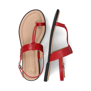 GERRA SANDALS IN VEGAN LEATHER - Red PU