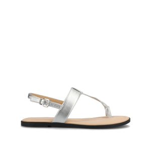 GERRA SANDALS IN VEGAN LEATHER - Silver PU