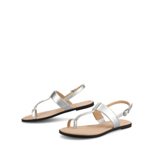 GERRA SANDALS IN VEGAN LEATHER - Silver PU