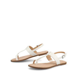 GERRA SANDALS IN VEGAN LEATHER - White PU
