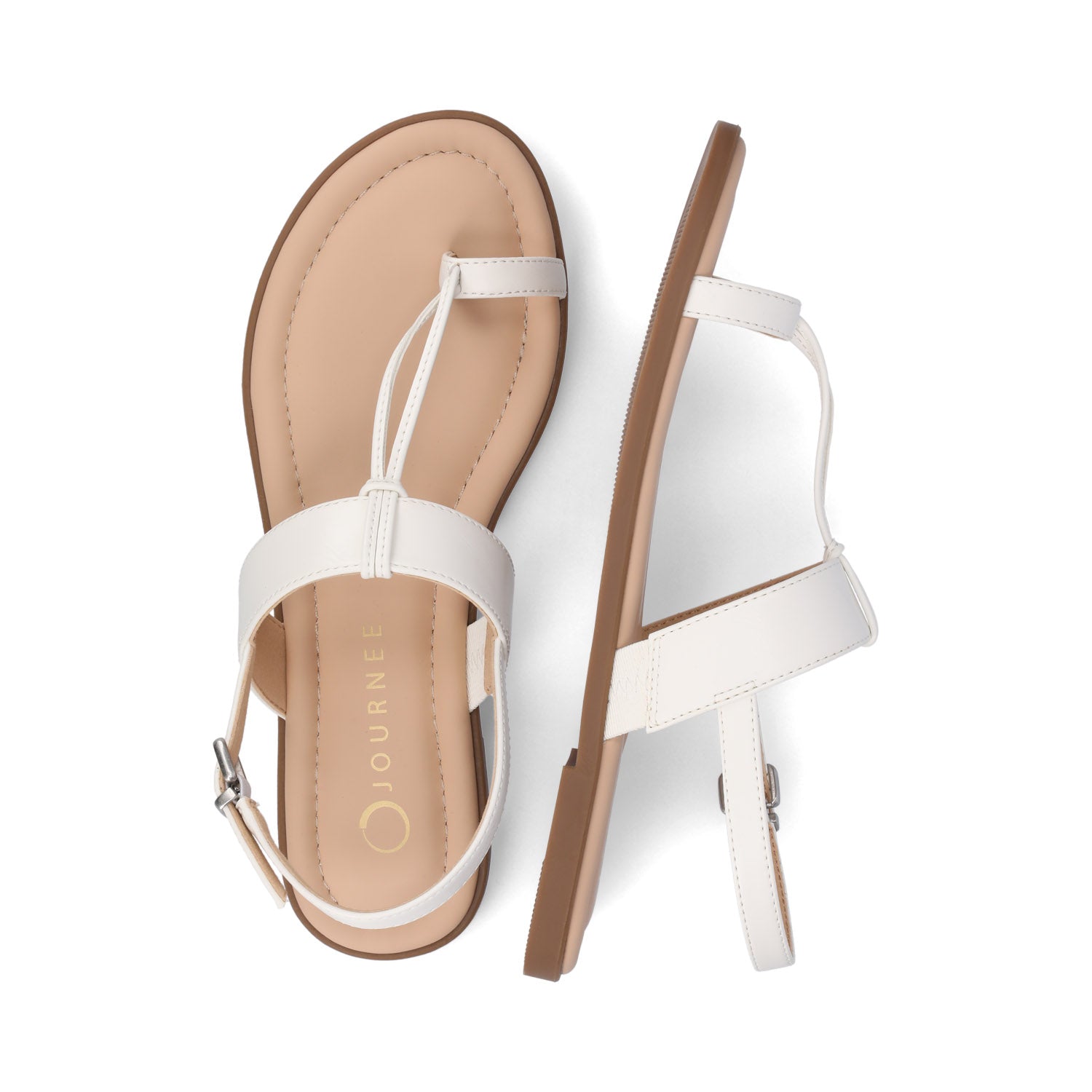 GERRA SANDALS IN VEGAN LEATHER - White PU