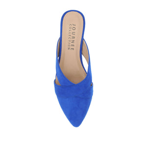GIADA MULE FLATS IN FAUX SUEDE - Blue