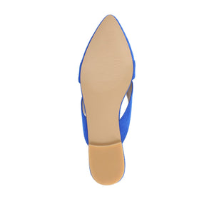 GIADA MULE FLATS IN FAUX SUEDE - Blue