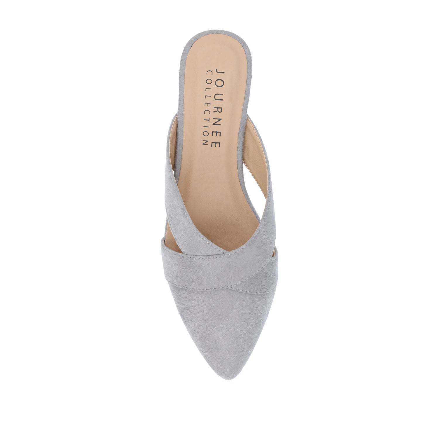 GIADA MULE FLATS IN FAUX SUEDE - Grey
