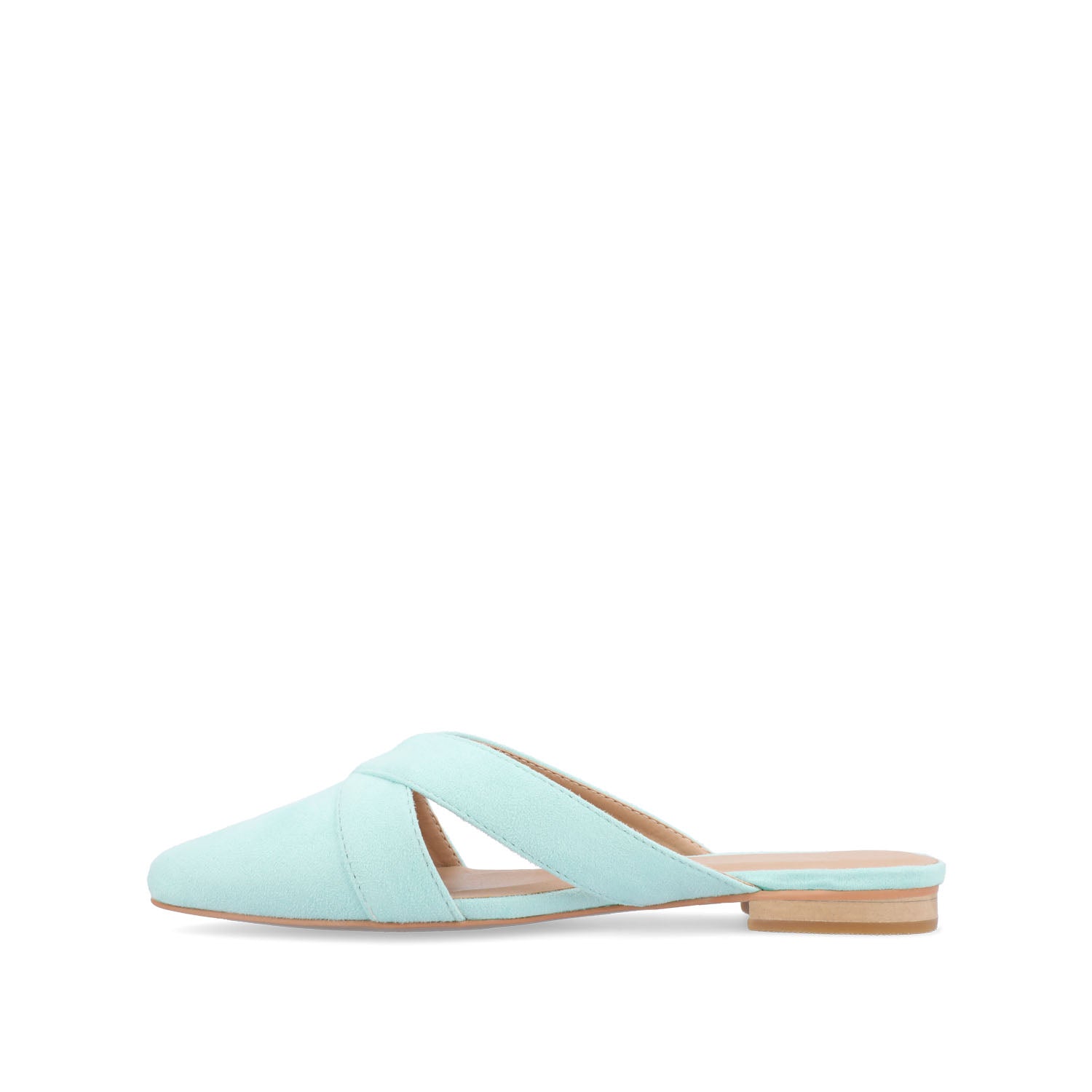 GIADA MULE FLATS IN FAUX SUEDE - Mint