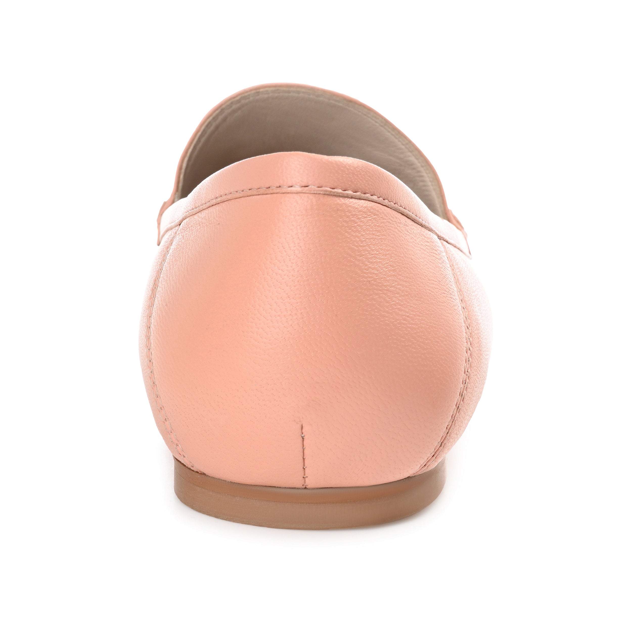 GIIA HORSE BIT LOAFER FLATS IN LEATHER - Peach
